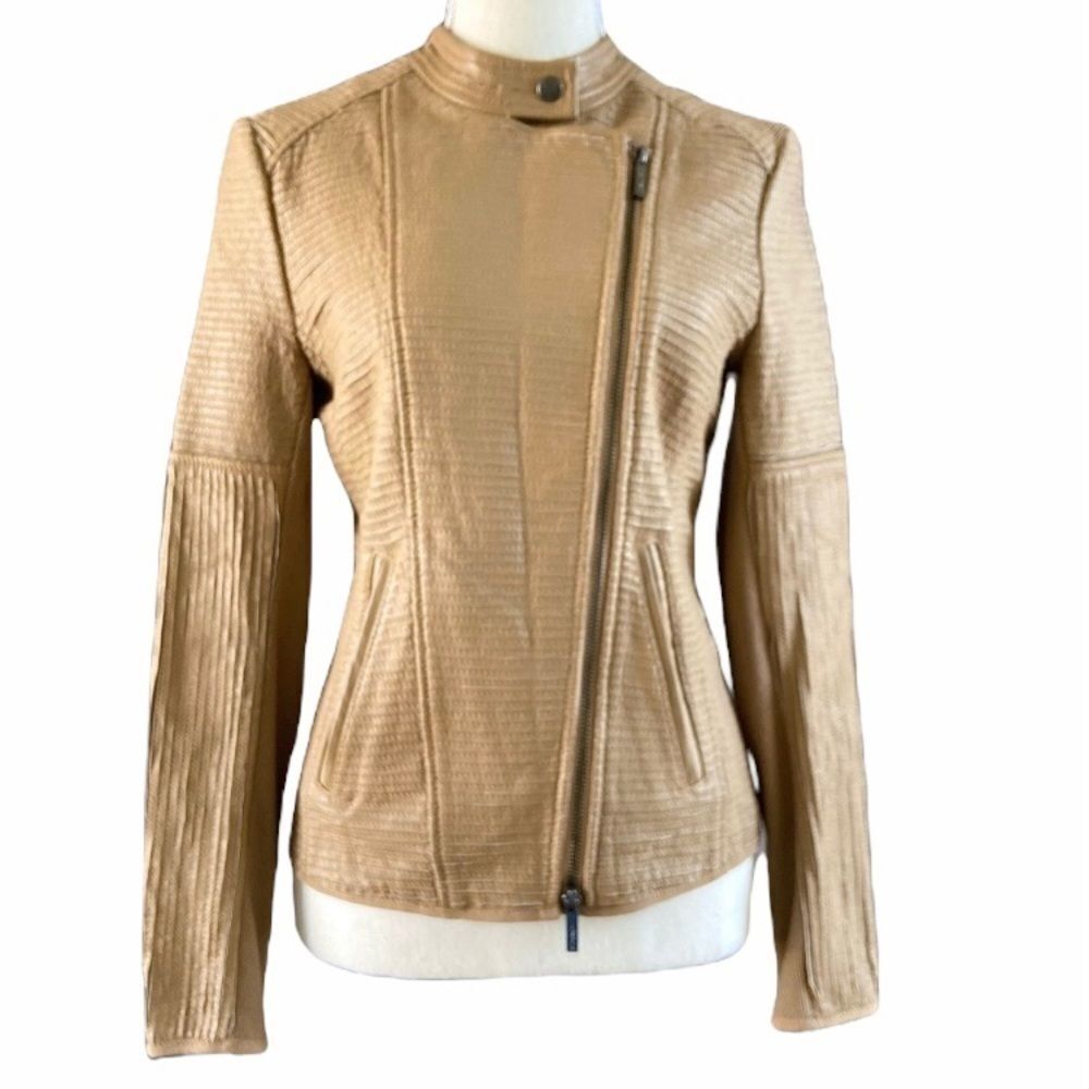 SAND Copenhagen Leather Moto Jacket 34